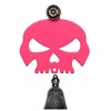 Kustom Cycle Parts Universal Pink Skull Bell Hanger With Bell