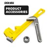 DOWELL 18” Pipe Wrench for Various Pipe Maintenance, Comfortable Grip