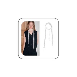 TseenYi Gothic Lace Choker Necklace Lace Wide Choker Neckalce Wrap Velvet Necklace Lace Pattern Necklace White Lace Long Lace up Necklace Velvet Long Velvet Choker Necklace