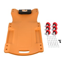 PM PERFORMOTOR 36" L X 17" W x 4.25" H Vehicle Repair Low Profile Automotive Creeper w/Padded Headrest, Orange, PM-TOL-CPC36-OG