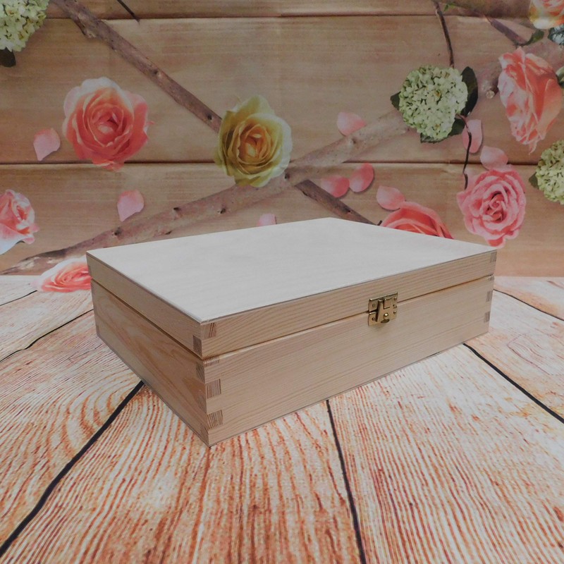Plain Wooden Tea Bag Box with 12 compartments, Unpainted Case