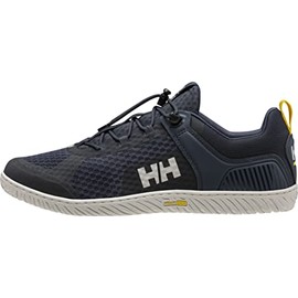 Helly-Hansen Mens HP Foil V2 Lightweight Breathable Sailing Watersports Shoes, 597 Navy/Off White - 10