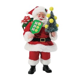 Department 56 Possible Dreams Sports and Leisure Santa Have a Volley Jolly Christmas Pickleball Figurine, 11 Inch, Multicolor
