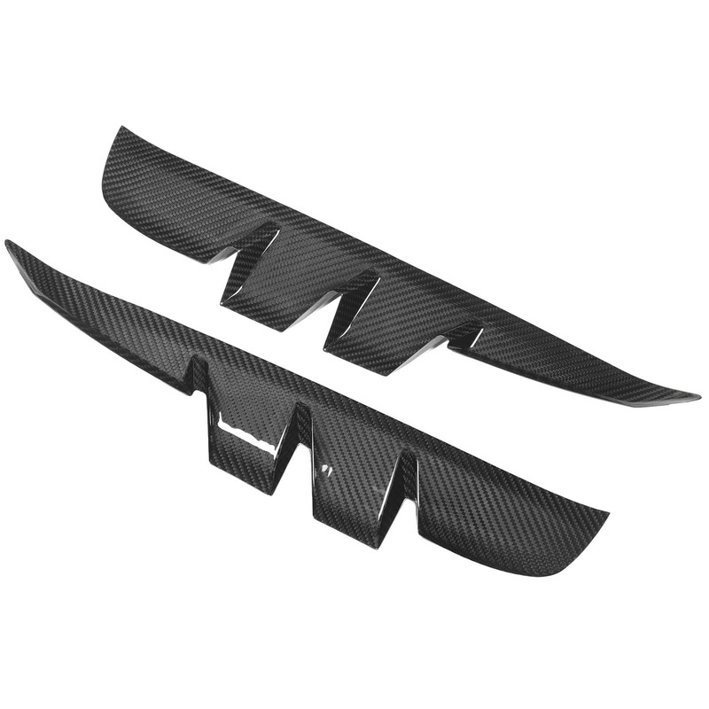 2PCS Side Vent Frame Cover Dry Carbon Fiber Material Replacement