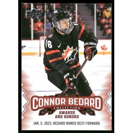 2023-24 Upper Deck Hockey Connor Bedard Collection #28 Connor Bedard Rookie Card RC Hockey Card