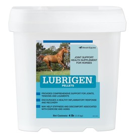SmartEquine Lubrigen Pellets | Advanced Joint Supplement with Glucosamine, Chondroitin | Horse Supplement for Mobility & Connective Tissue Health | 4 lb Bucket