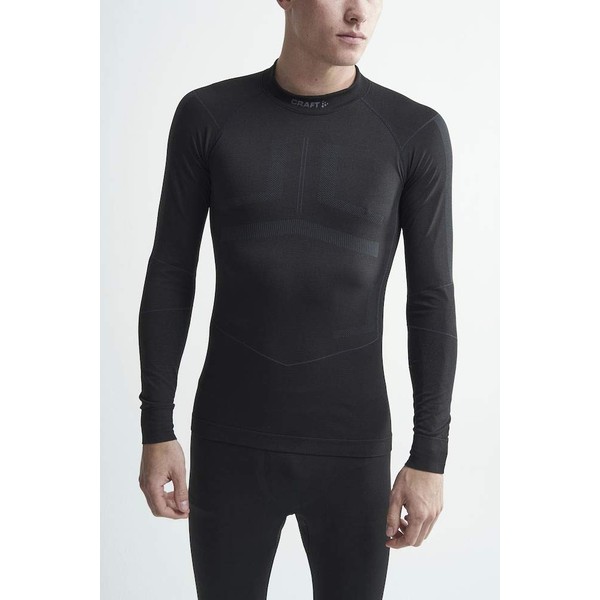 Craft Sportswear Men's Active Intensity CN LS - S, Black/Asphalt