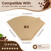 Coffee Filters #4 Compatible with Cuisinart Coffee Maker, 200Pcs Clinuse