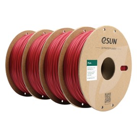 eSUN PLA+ Filament 1.75mm, 3D Printer Filament PLA Plus, Dimensional Accuracy +/- 0.03mm, 1KG per Spool, 4 Spools 3D Printing Filament, Fire Engine Red