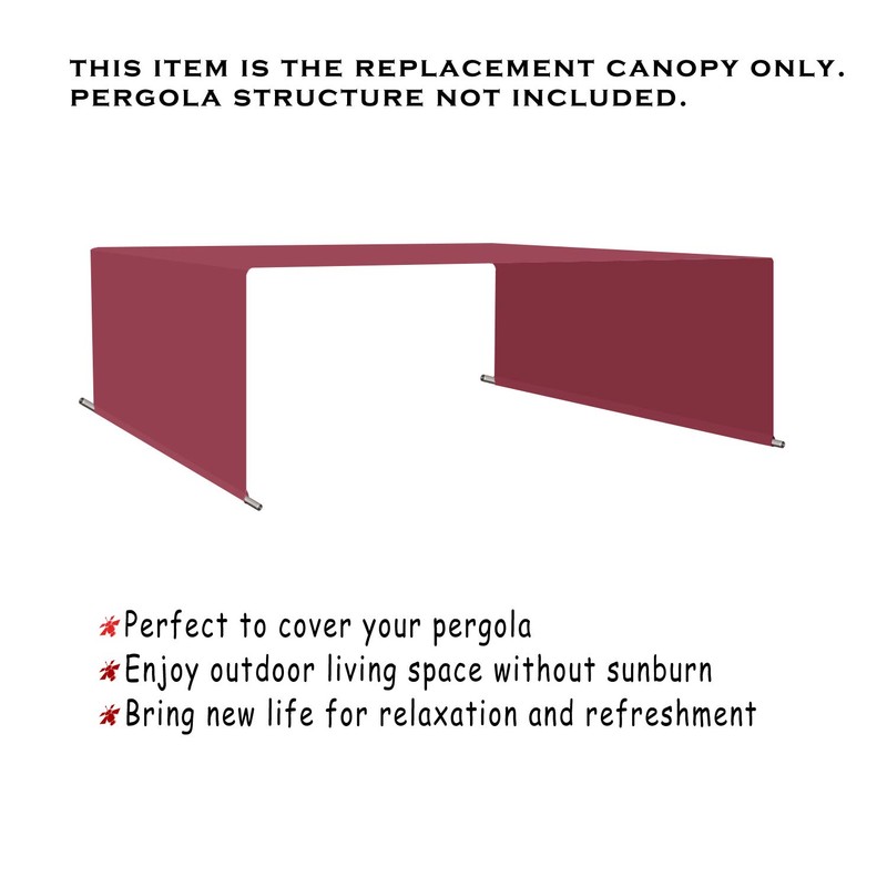 Alion Home Waterproof Pergola Cover - Universal Replacement Canopy for