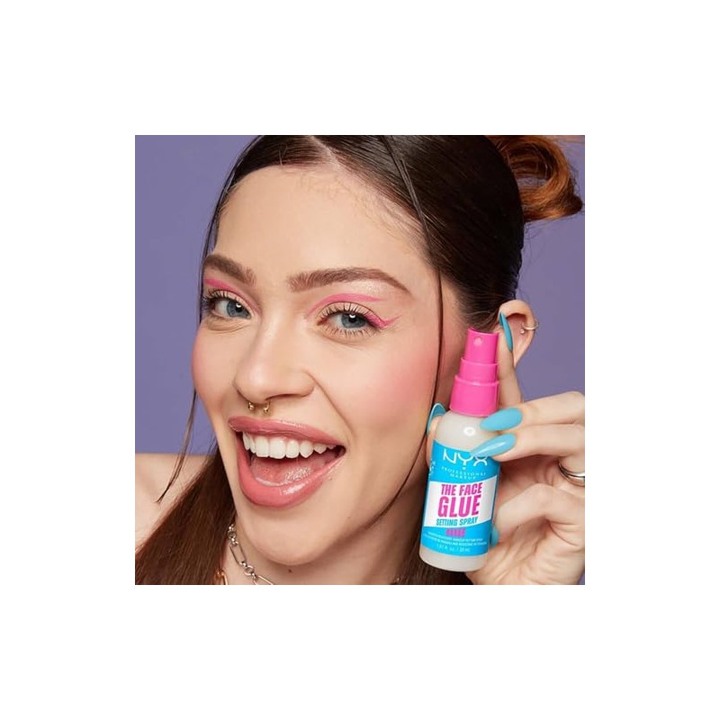 NYX Professional Makeup Face Glue Setting Spray, spray fijador de