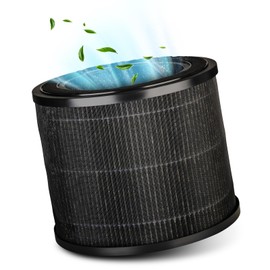 Grundig Luftreiniger Allergiker Air Purifier - Extra leise - Hepa Filter mit Premium AKTIVKOHLEFILTER I filtert 99,9% Staub/Pollen/Viren I Automatikmodus, Luftqualitätsanzeige - 49m2 (Ersatzfilter)