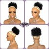 Afro Puff Messy Bun Hair Piece Elastic Ponytail for Women