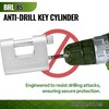 Britanium® BRL85 Heavy Duty Lock with 10 Keys - [Weather