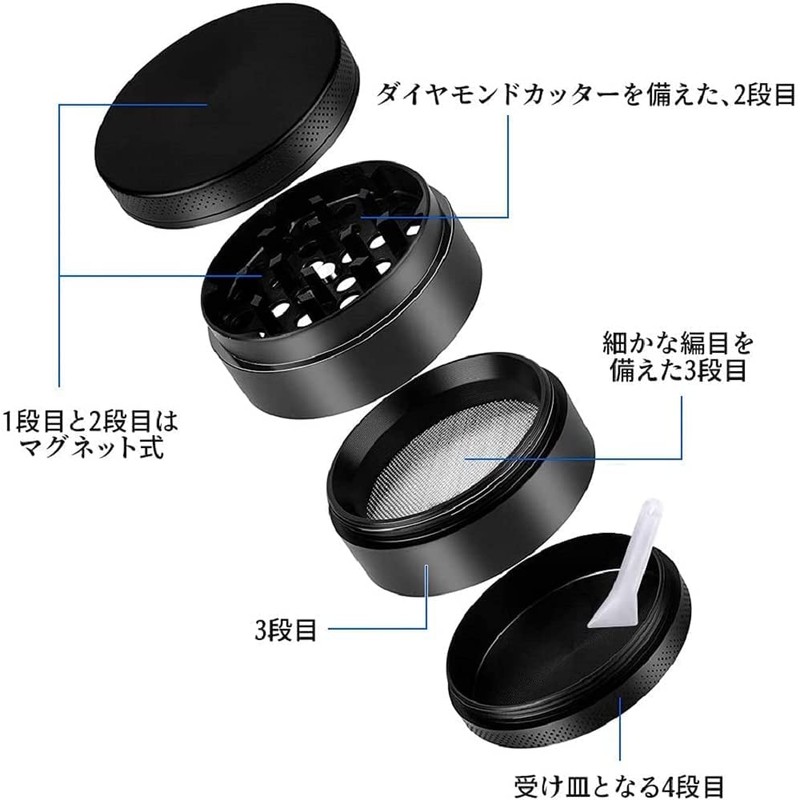 Multimill Portable Pepper Mill 50mm Diameter Small Alloy Grinder Spice