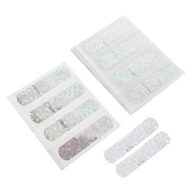 SUPVOX 50pcs Glitter Bandages for Boys and Girls Funny Protective Bandage Wraps Soft Comfortable Scrapes and Burns Nighttime Visibility Design