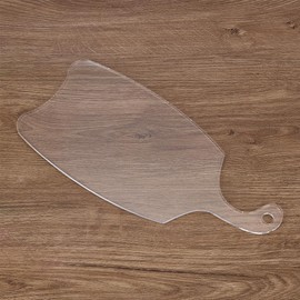 INUNLY Acrylic Charcuterie Boards Templates 14.96x7.08 Serving Board Router Templates for Woodworking Cutting Board Template with Handle Angled Curvy Tracing Stencils Cut Guide Tools for Kitchen