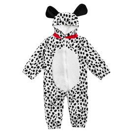 HollyHOME Baby Romper Dalmatian Puppy OneSize for Kids One Piece Dog Sleeping Wear Cosplay Costume for 0-6M