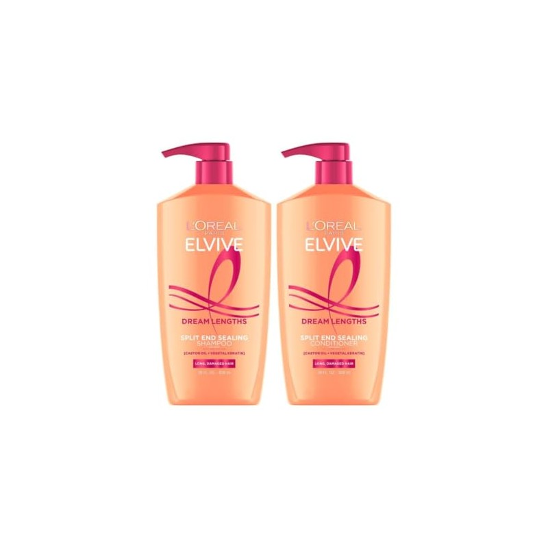 L'Oreal Paris Elvive Dream Lengths Shampoo and Conditioner Kit, Paraben