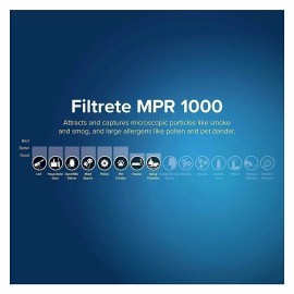Filtrete AD01-6PK-1E MPR 1000 16x25x1 AC Furnace, Micro Allergen Defense,...