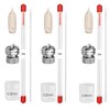 NEOECO Airbrush Replacement Parts Kit for SJ85 Transformer, 0.3mm/0.5mm/0.8mm Precision