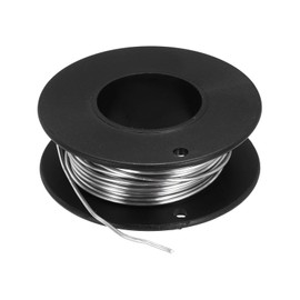 sourcing map 18 Gauge/1 mm Nichrome 80 Cr20Ni80 Heating Resistance Wire 25ft High Temperature for Electronic Components Repairing, Black