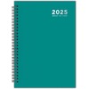 2025 Diary A5 Week to View Wiro Hardback Full Year