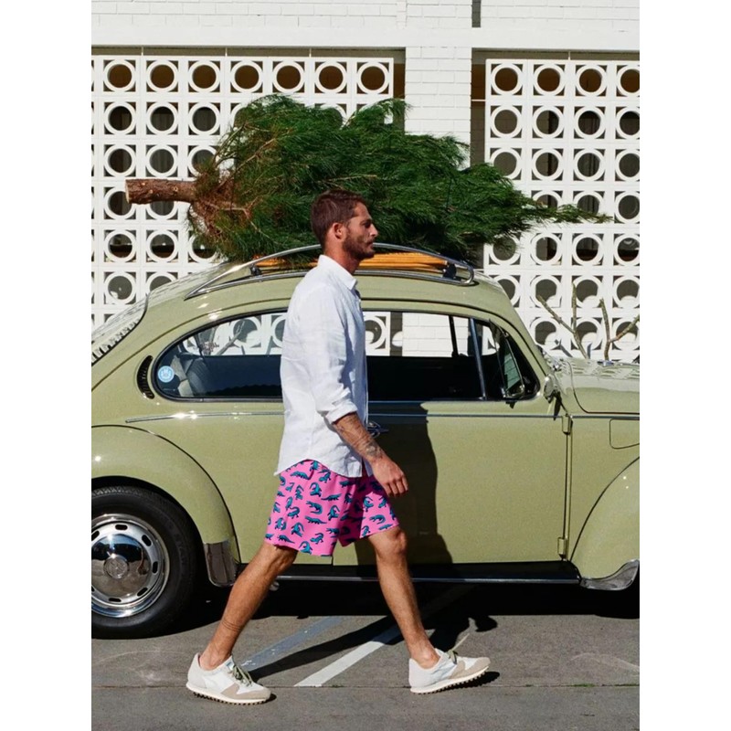 SURF CUZ Mens Swim Trunks with Compression Liner Mens Swimming