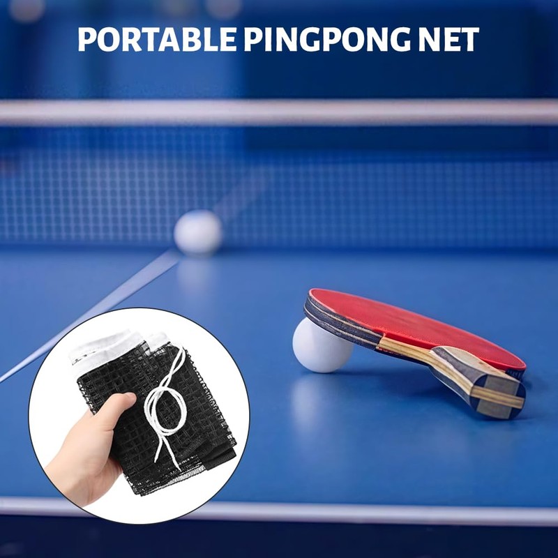 flintronic 2PCS Table Tennis Replacement Net, 175cm Portable Ping Pong