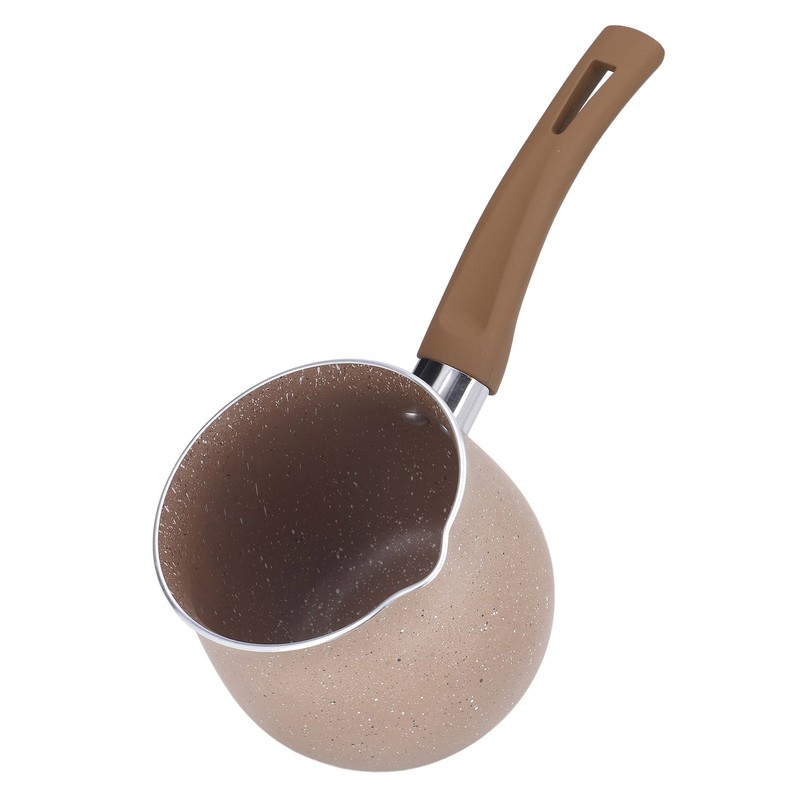 Single Handle Coffee Warmer Boiling Pot Mini Milk Pan Aluminum