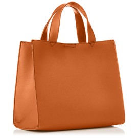 Rename Women's Square Lightweight Mini Tote Bag Tote Bag Small Cute School, Camel