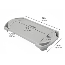 Children’s Factory SpaceLine Nap Cots, Kids Daycare and Preschool Sleeping Cot, Standard Size, Gray
