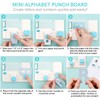 BAOFALI Mini Alphabet Punch Board, 6x4.25inch Paper Hole Punches for