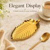 Gold Spoon Rest, Utensil Holder for Kitchen Counter and Stove