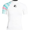 CRESSI Shield Lady Rash Guard Short/SL White Aquamarine- Rash Guard
