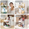 SOLVIEW Makeup Organiser Rotating White