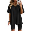 AGSEEM Summer Outfits For women 2024 Trendy Short Sleeve V