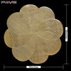 FAVE Luxury Gold Round Table Mats Set of 6 15
