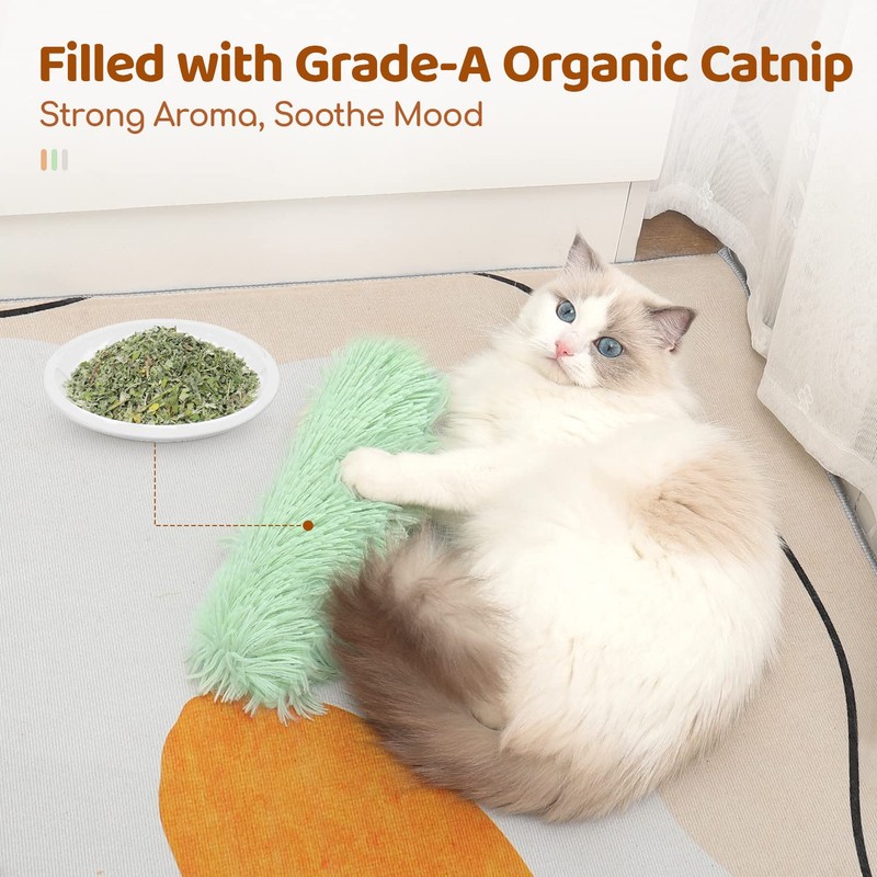 Potaroma Potaroma Cat Toys Pillows, 3 Pack, Soft and Durable