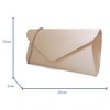 UShopUK Plain Faux Leather Bridal Prom Wedding Evening Clutch Party