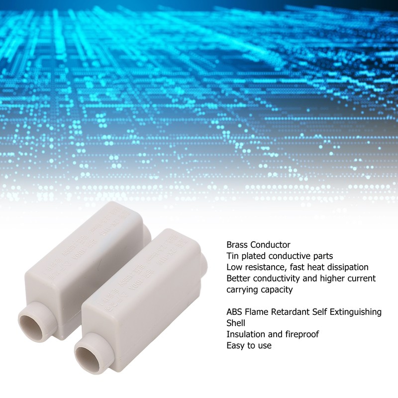 4pcs ZK 1116 Wire Connector 1000V 100A Brass Conductor 2