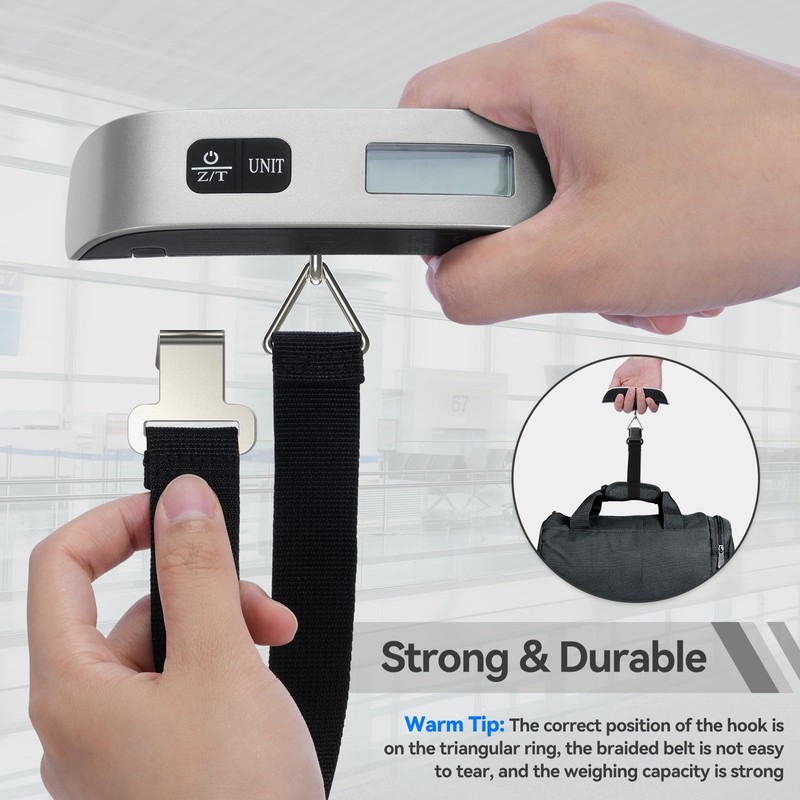 Luggage Scale Dr.meter Travel Essentials Luggage Weight Scale Backlight LCD
