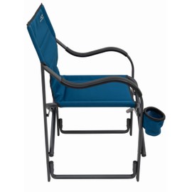 ALPS Mountaineering Camp Chairs for Adults - Comfortable Padded Polyester Fabric Over Sturdy Wide Aluminum/Steel Frame with Tall Back, Folds Flat, Deep Sea