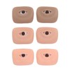 3 Pairs 3D Fake Eye Practice Skin Silicone Microblading Eyebrow