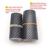 LANZMYAN Car Door Sill Protector,4D Carbon Fiber Anti-Scratch Cover Strips,Universal
