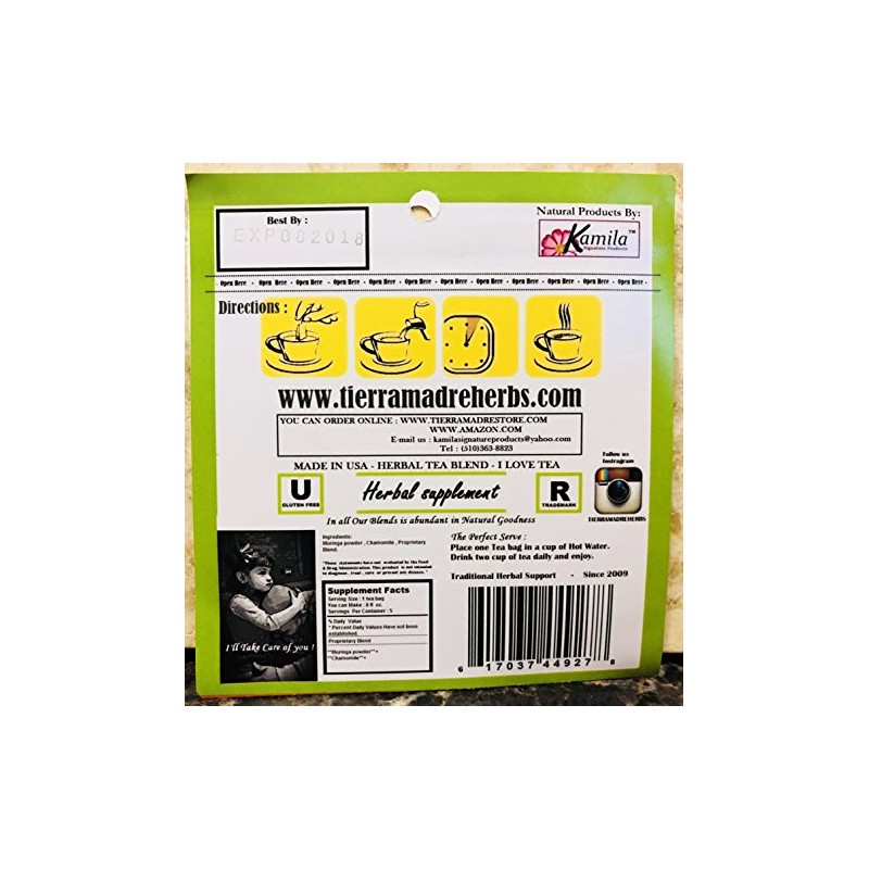 TIERRA MADRE Moringa Tea 2 Pack
