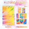OZIO 96PCS Mini Tie Dye Notepads Tie Dye Party Favors