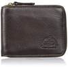 Dopp Men's Soho RFID Blocking Leather Zip-Around Wallet, Brown, One Size
