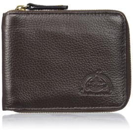 Dopp Men's Soho RFID Blocking Leather Zip-Around Wallet, Brown, One Size