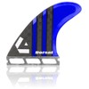 DORSAL Surfboard Fins Thruster 3 Set Future Compatible Medium Blue